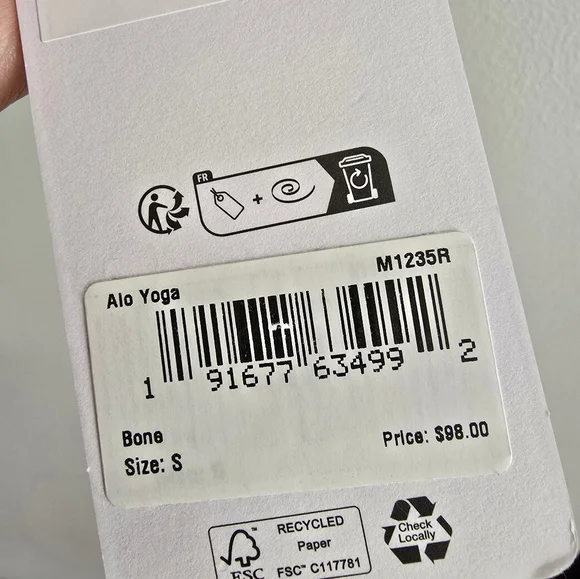 NWT Alo Yoga Coastal Terry Shirt and Short Set Bone Small - Picture 9 of 10